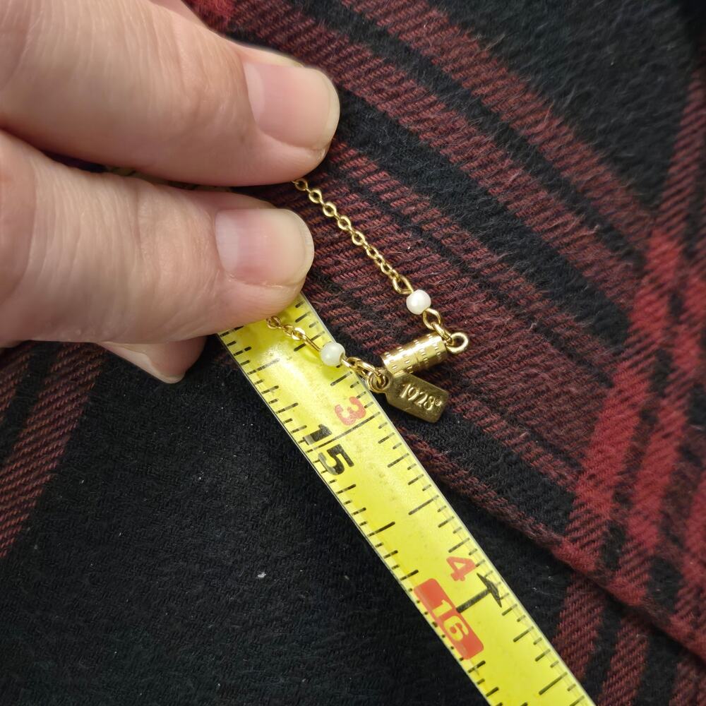 Vintage Signed 1928 Jewelry Co Watch Necklace - Victorian Revival - Picture 7 of 12